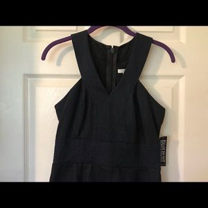 New York & Company Sketch Denim Halter Dress